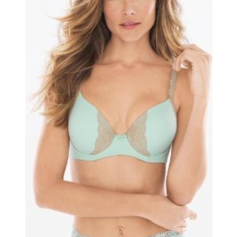 Soma Embraceable Full Coverage Lace Bra BrookGreen